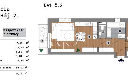 NOVOSTAVBA - predaj -  2 izb. byt, Bzovík - Krupina