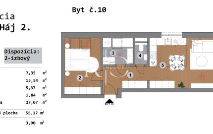 NOVOSTAVBA - predaj -  2 izb. byt, Bzovík - Krupina