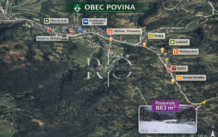 Na predaj stavebný pozemok v obci Povina, Kysucké Nové Mesto