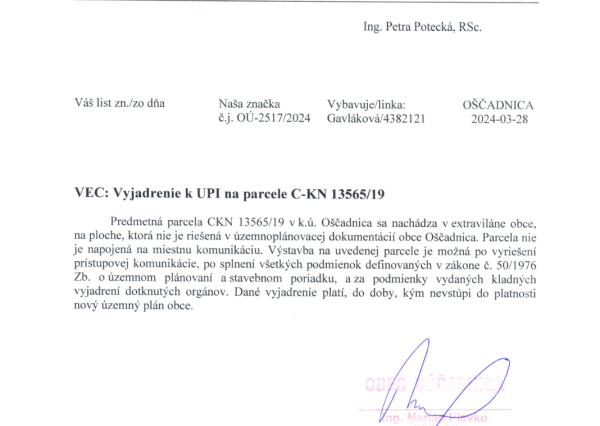 Na predaj investičný pozemok, Oščadnica, časť Švancari