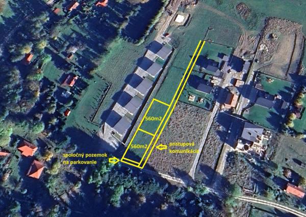 Na predaj dva stavebné pozemky Makov - Čadca o výmere 560 m2