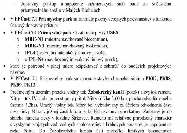 Na predaj priemyselné pozemky, Žabokreky n/N, Partizánske