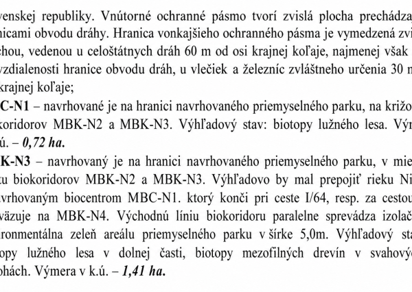 Na predaj priemyselné pozemky, Žabokreky n/N, Partizánske
