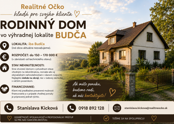 Rodinný dom Budča