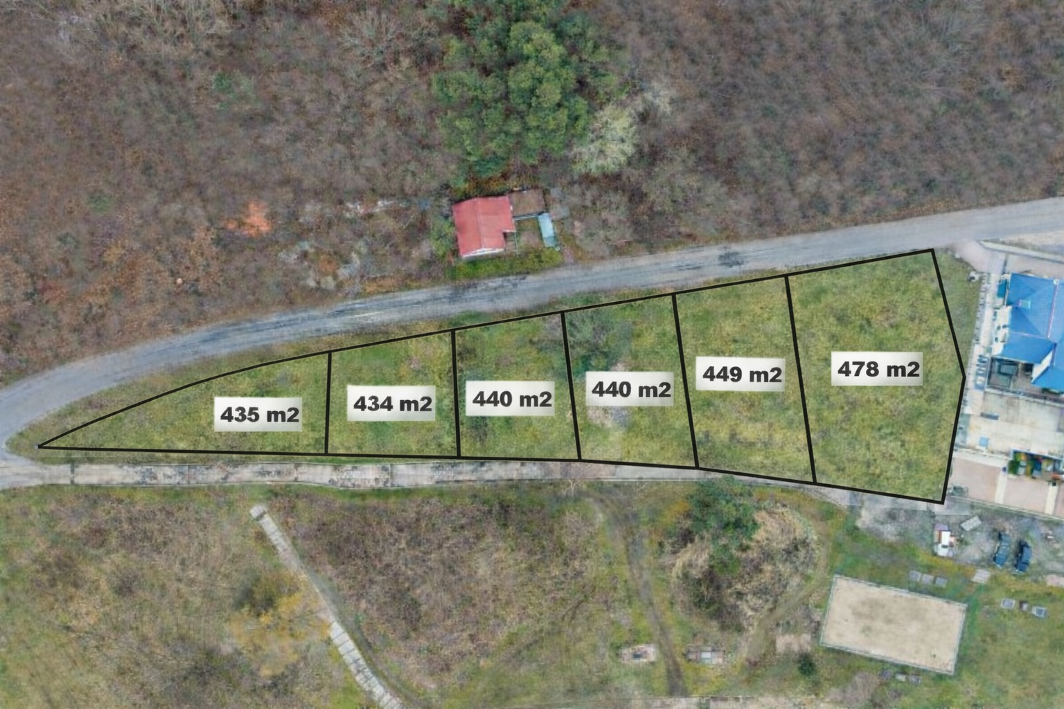 Na predaj stavebné pozemky, Domaša - časť Eva/Holčíkovce