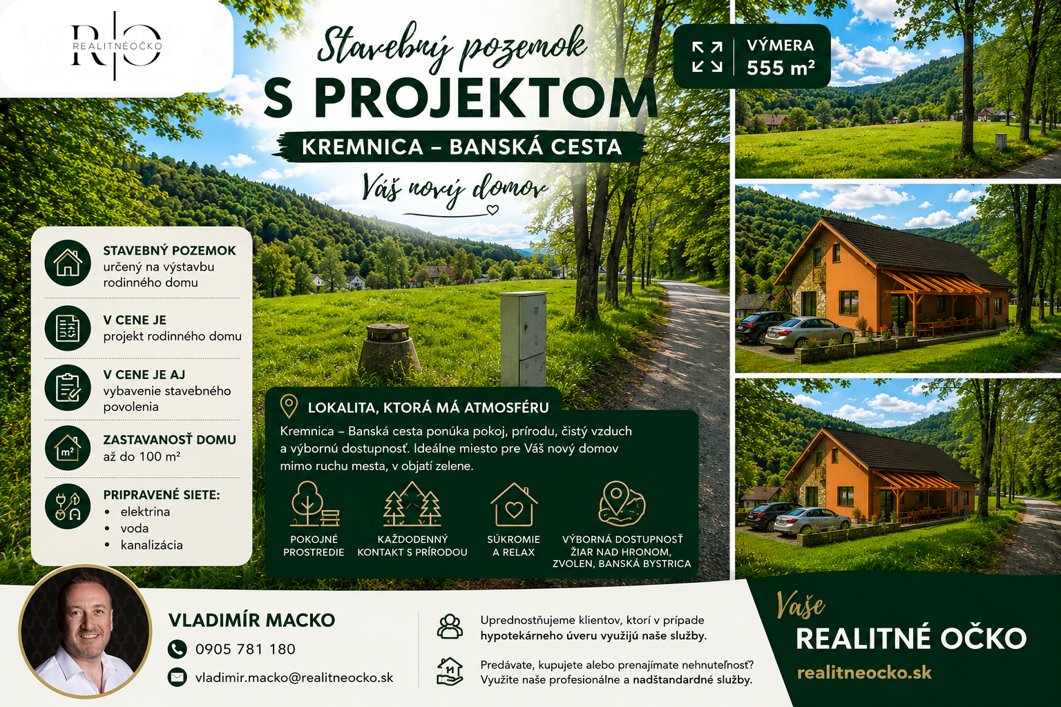 Na predaj stavebný pozemok - Kremnica